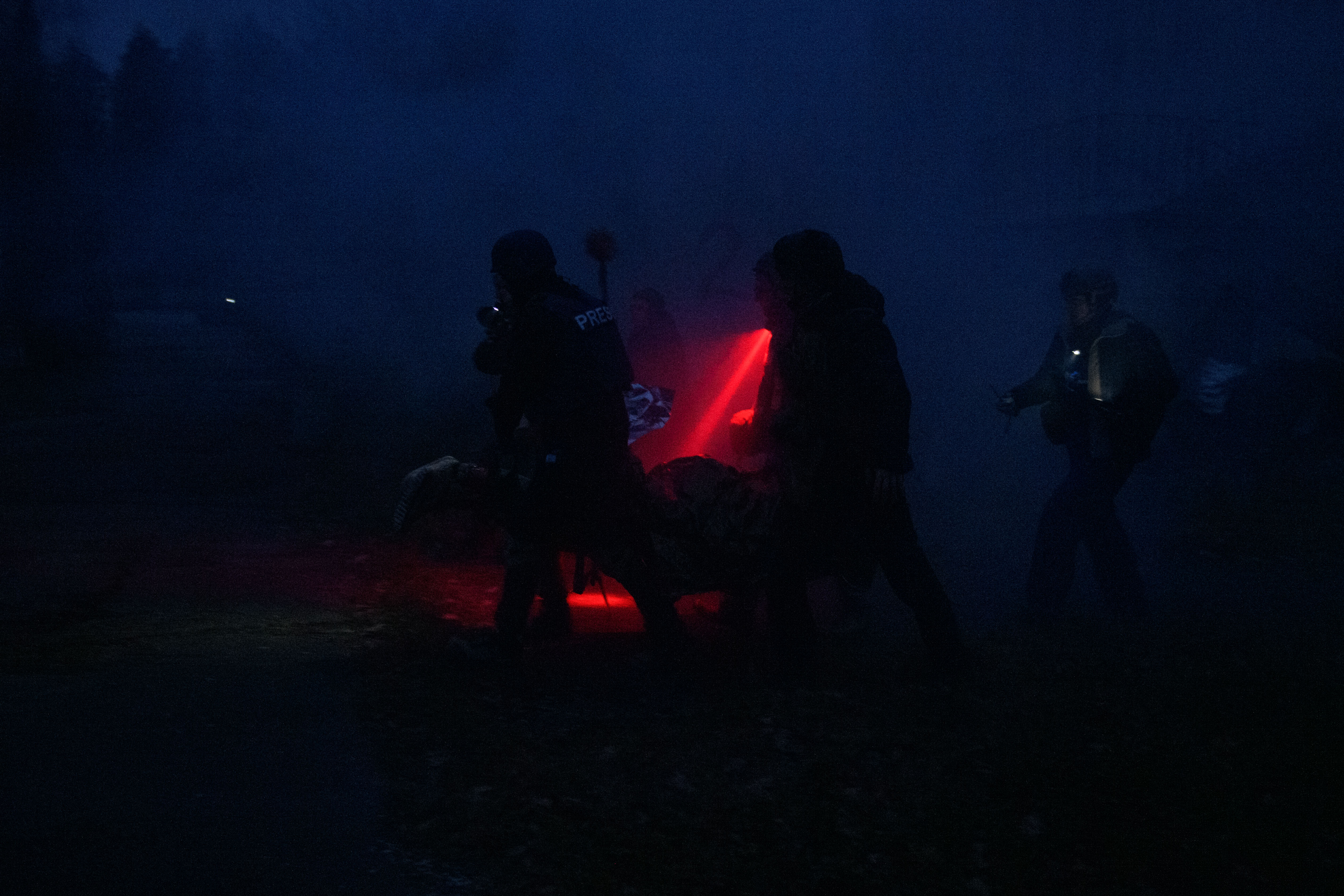 Nighttime evacuation drills to named evacuation point. Gentofte, Denmark.